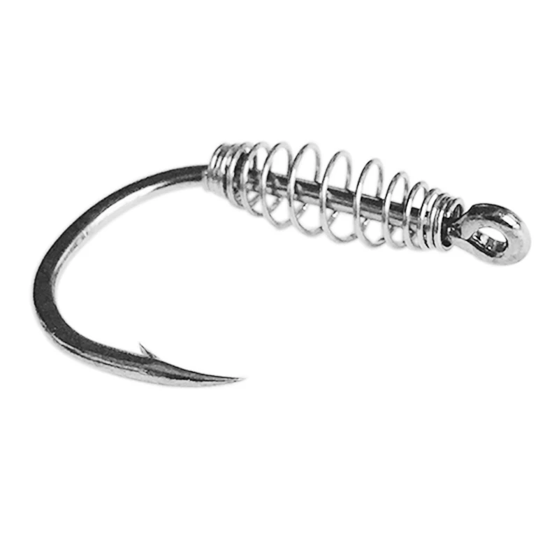 10 шт./лот рыболовные крючки из углеродистой стали рыболовный крючок с зазубриной