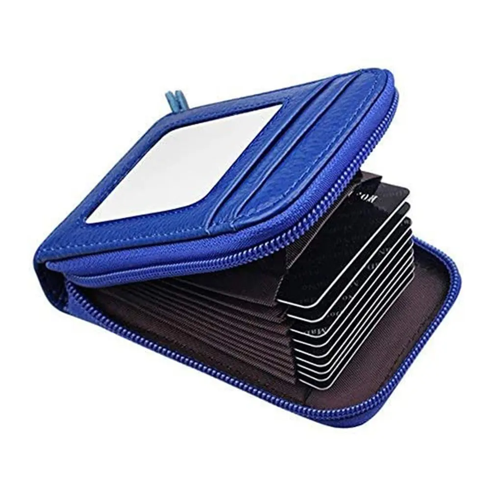 

Korean Women's Short Card Case Oil Leather Organ Card Case Vertical Version Practical And Beautiful Ladies Clutch