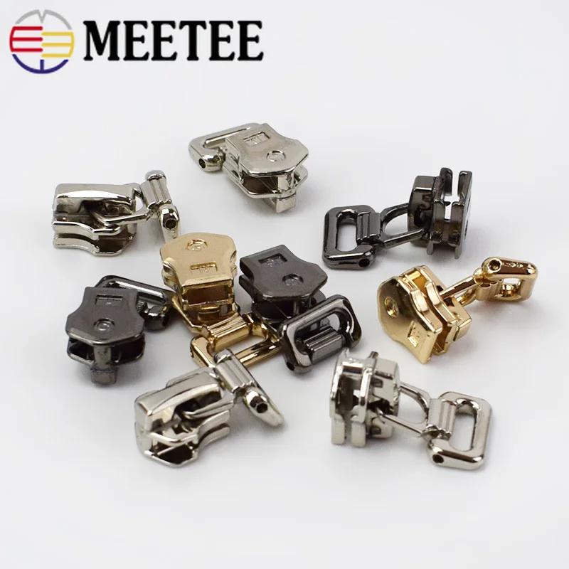 20/40 шт. Meetee 5 # разъемная застежка молния металлическая головка слайдера для сумок