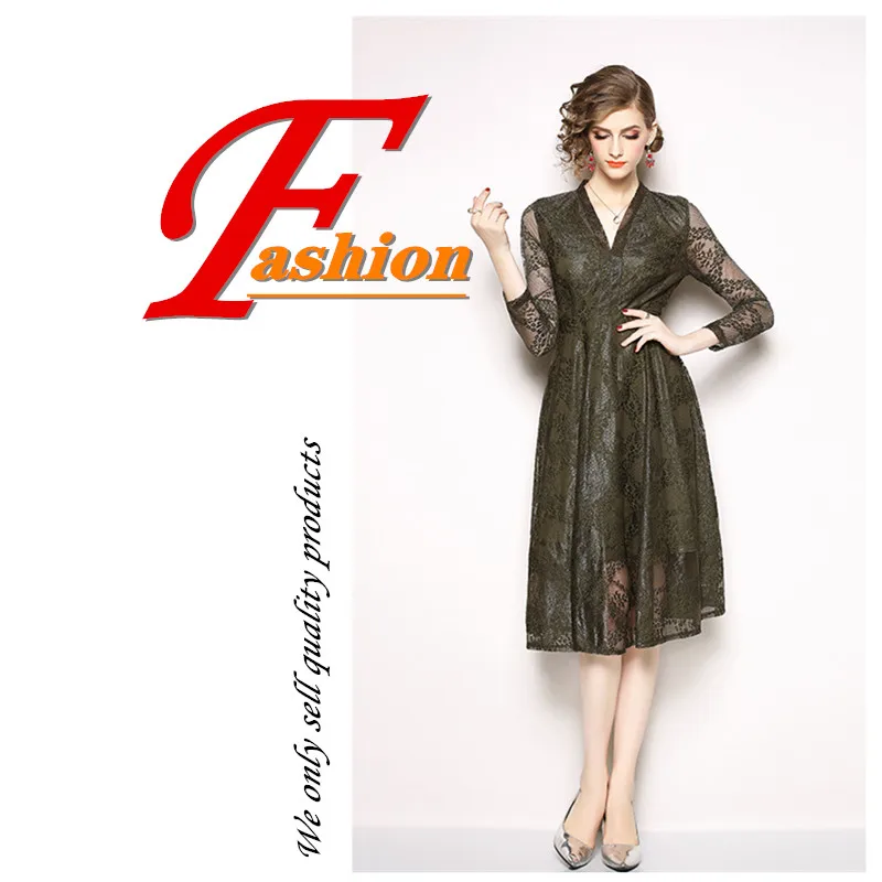 

Autumn and spring new fashionable pure color dress women sexy see-through mesh hollow out V neck long sleeve slim vintage dress