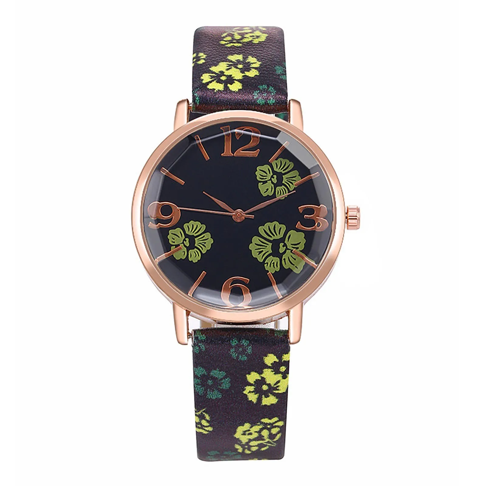 Женские кварцевые часы наручные для праздника многоцветные с модным принтом |