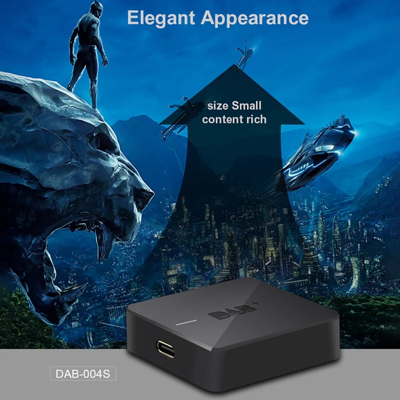 Универсальный Приемник для цифровой аудиовещания 5 В USB Type-C порт DAB Plus