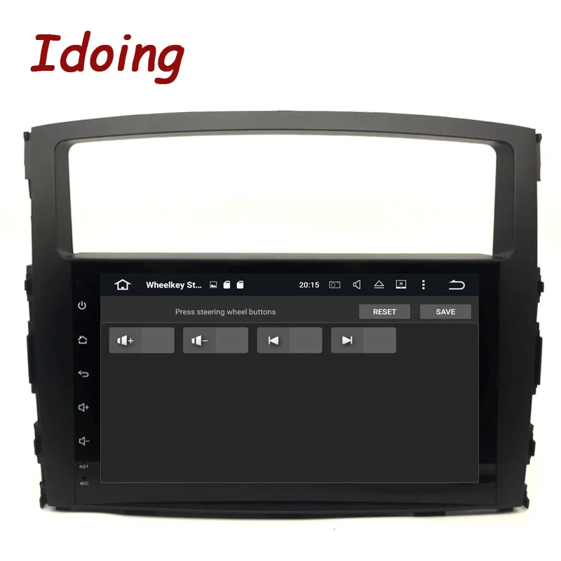 Idoing 4G + 32G PX5 Android 9 0 2Din руль для MITSUBISHI PAJERO V97 V93 Восьмиядерный автомобильный радио