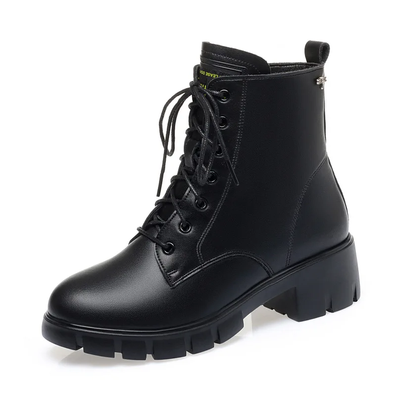 

Новинка 2021, Осенние мотоциклетные ботинки на шнуровке, женские ботильоны