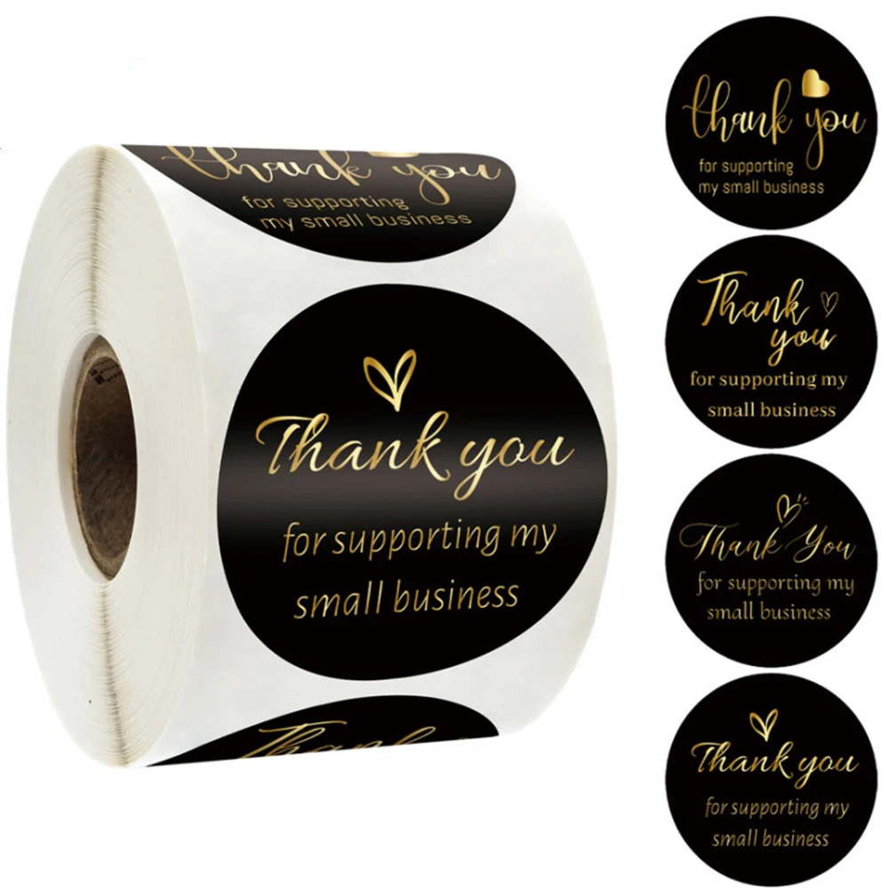 

1,5 дюймовые круглые наклейки Thank You, Подарочная герметичная этикетка, наклейки для магазина, сумка для покупок, декоративная наклейка, водоне...