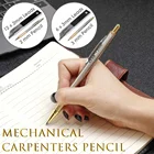 Металлический механический карандаш 2 мм3 мм, пластиковые автоматические свинцовые карандаши для профессиональных плотников, строителей, рисования, инженерной маркировки