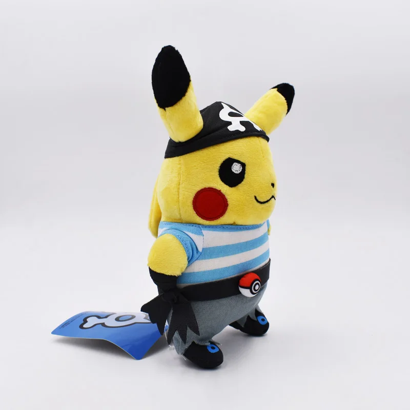 Takara Tomy Pokemon Plush 20cm Team Aqua Doll Pikachu Stuffed Toy for Kids Christmas Gifts | Игрушки и хобби