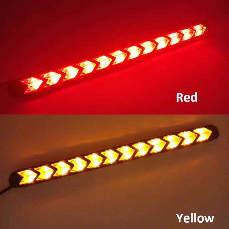 Red to Yellow Автомобильный светодиодный Переключающийся светодиодный дневной свет фары глаза DRL лампа динамический последовательный тормоз сигнал поворота дневные ходовые огни Светодиодный 12 В - Цвет: Red to Yellow