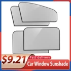 Магнитные автомобильные шторы для окон, 4 шт., складные солнцезащитные шторы для окон автомобиля, защита от солнца, подходят для большинства транспортных средств