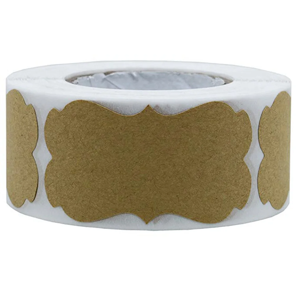 300 шт. крафт Бумага наклейки упаковки этикетки клей подарок NFC стикер стеклянных