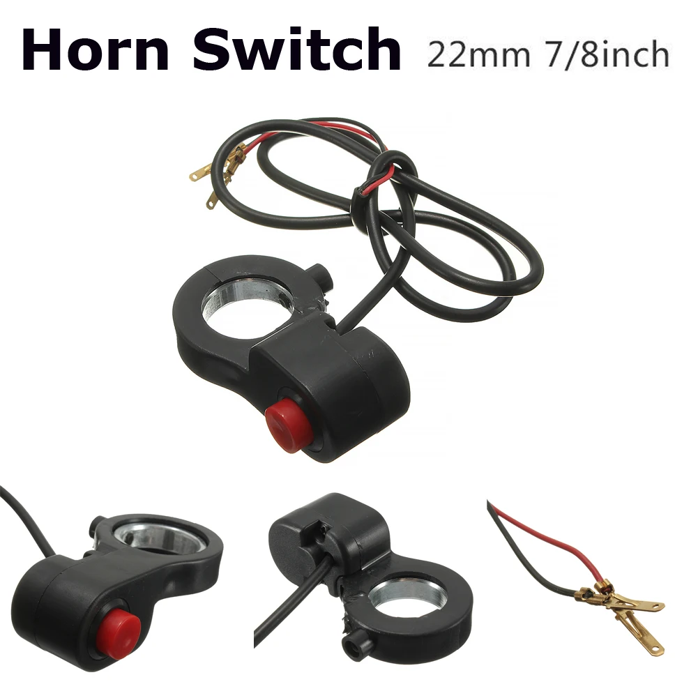 7/8 &quotУниверсальный руль мотоцикла рупорный переключатель управления красной