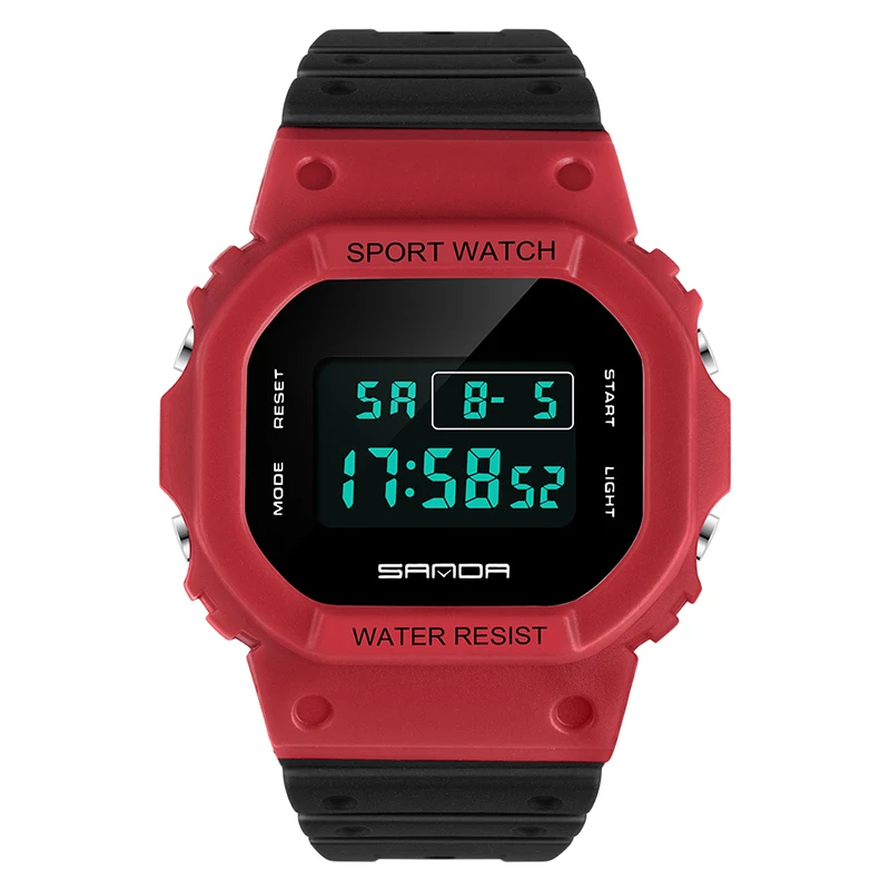 

SANDA Women's Digital Watches LED Swimming Waterproof Electronic Luxury Brand Sport Fashion Shockproof Water Resistant Most Sold