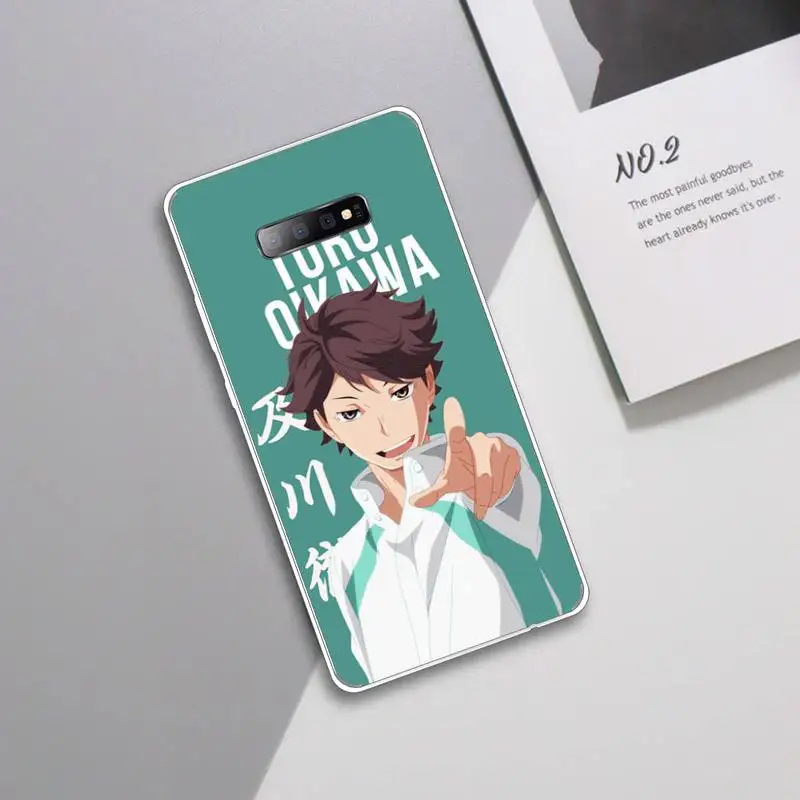 

Krajews Oikawa Tooru Haikyuu Anime Phone Case Transparent For Samsung Galaxy A 71 21s S note 8 9 10 plus 20 ultra