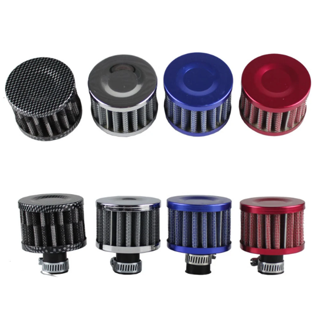 

12MM Car Accessories Cold Air Intake Oil Catch Tank Case Turbo Vent Breather Filter Universal Interface Motorcycle Air Filter