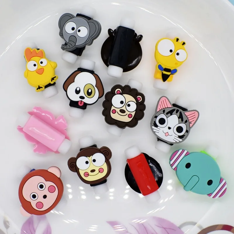

100pcs Cute You Choose USB Cable Protector Management Data Wire Line Protectors Fit iPhone Huawei Samsung Cheap Gifts