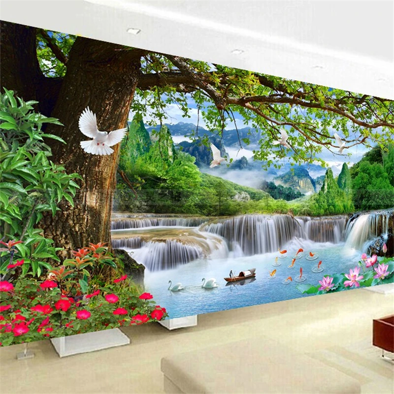 Настенные 3d обои beibehang на заказ для декора телевизора дивана фотообои стен 3 d пола