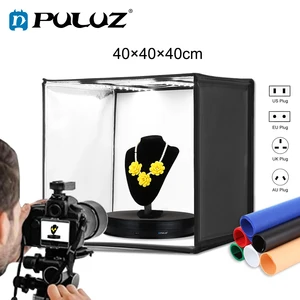 Световой светильник PULUZ 40*40 см 16 дюймов для фотостудии, световой короб для фотостудии, световой короб для студийной съемки, светильник вой короб