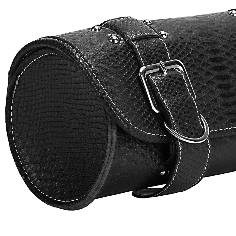 Черные мотоциклетные седельные сумки + крепежные ремни из искусственной кожи