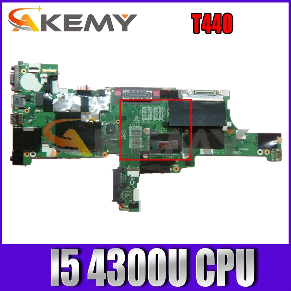 

Akemy VIVL0 NM-A102 для Lenovo Thinkpad T440 Материнская плата ноутбука процессор I5 4300U 100% FRU 04X5012 04X5014 04X5010 04X5011