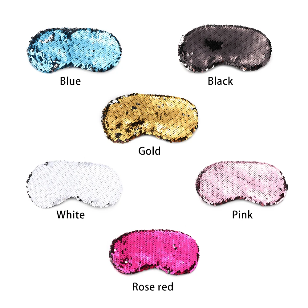 1 шт. двусторонняя маска для глаз с блестящими блестками и накладкой на глаза