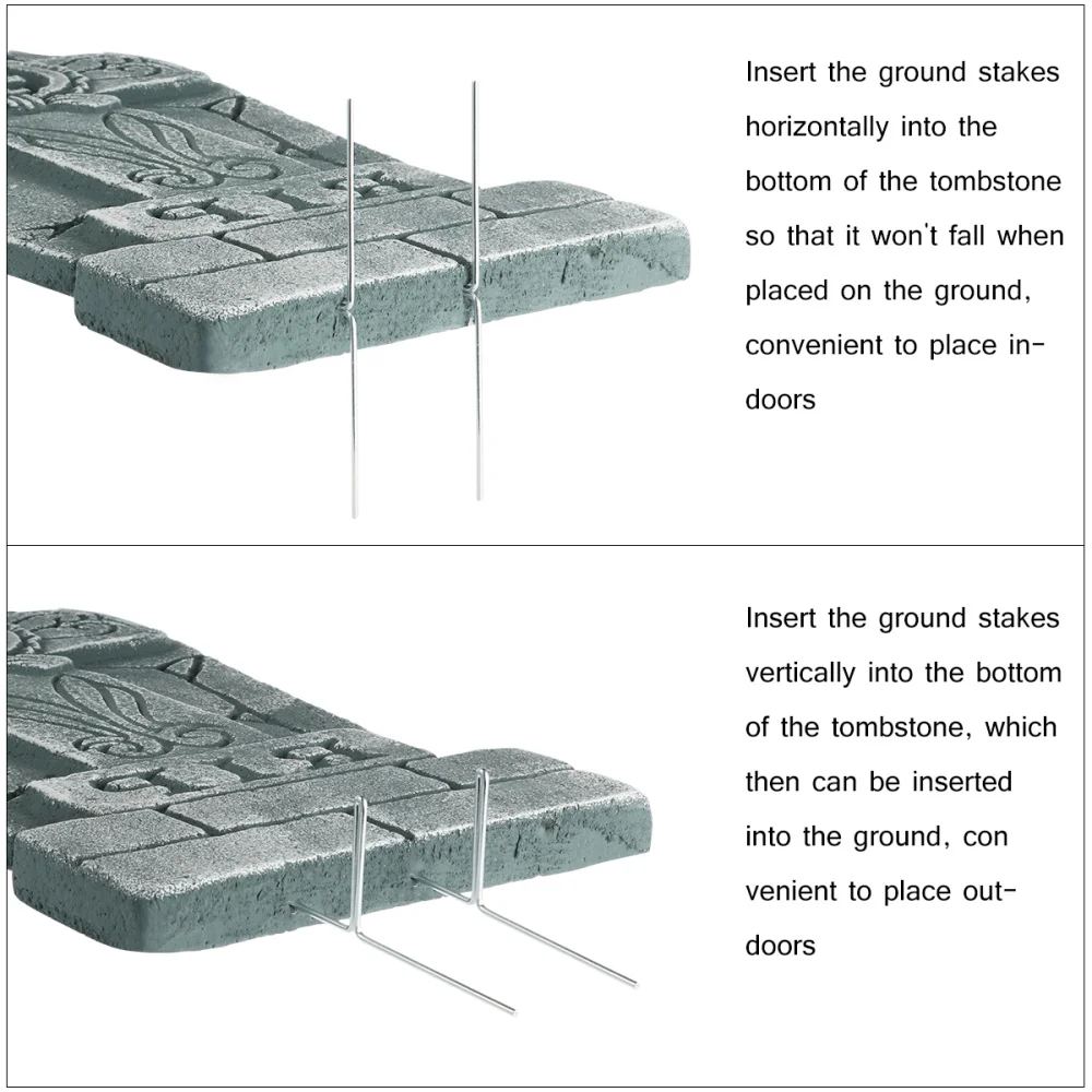 

UNOMOR 6PCS Haunted House Creative Party Decor Decoration Props for Front Door Porch