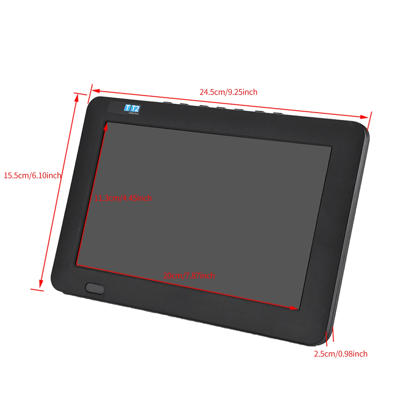 

DVB Digital TV Voltage 110-240V 1500mah Rechargeable Battery12V Car Charger Video Playback Digital Television 10/9 Inch Portable