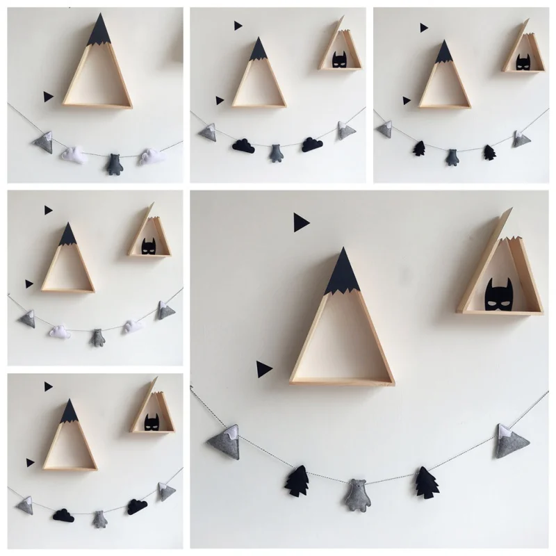 Детская комната подвеска для детской Настенный декор фетр облако гирлянда