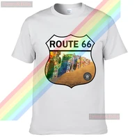rows of cars dug into the dirt route 66 men women summer 100 cotton black tees male newest top popular normal tee shirts unisex
