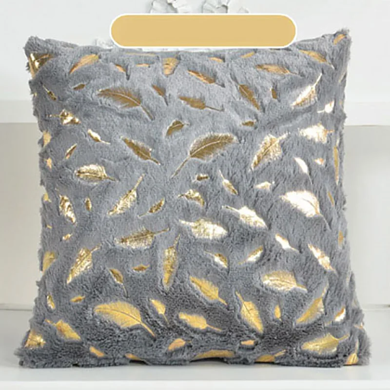 Плюшевый чехол для подушки меховая декоративная Мягкая Наволочка домашняя