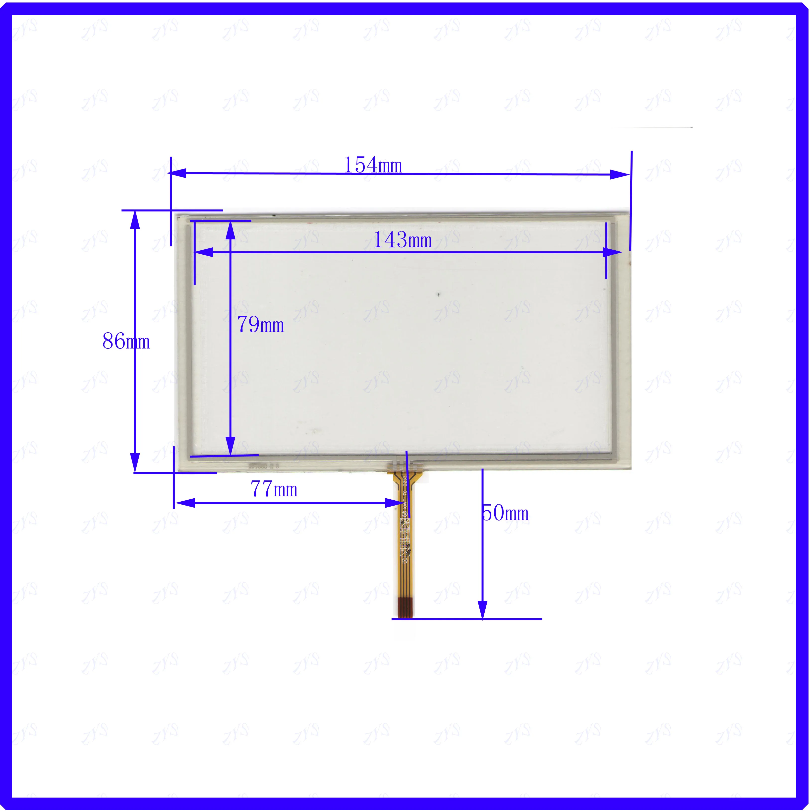 Новый сенсорный экран ZhiYuSun XWT603 154*86 мм стеклянная сменная Сенсорная панель XWT 603