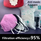 95% фильтрационная маска kn95, 5-слойная маска ffp2, защитные маски для лица, Пылезащитная маска ffp3, 24 часа, быстрая доставка