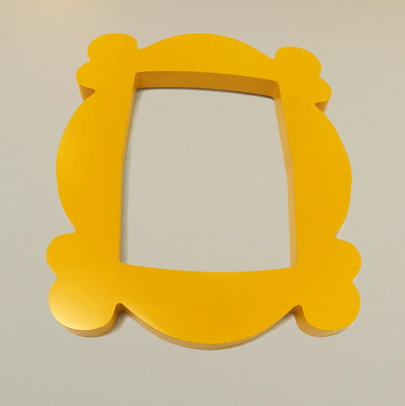 

zk30 TV Series Friends Handmade Monica Door Frame Wood Yellow Photo Frames Collectible for Home Decor
