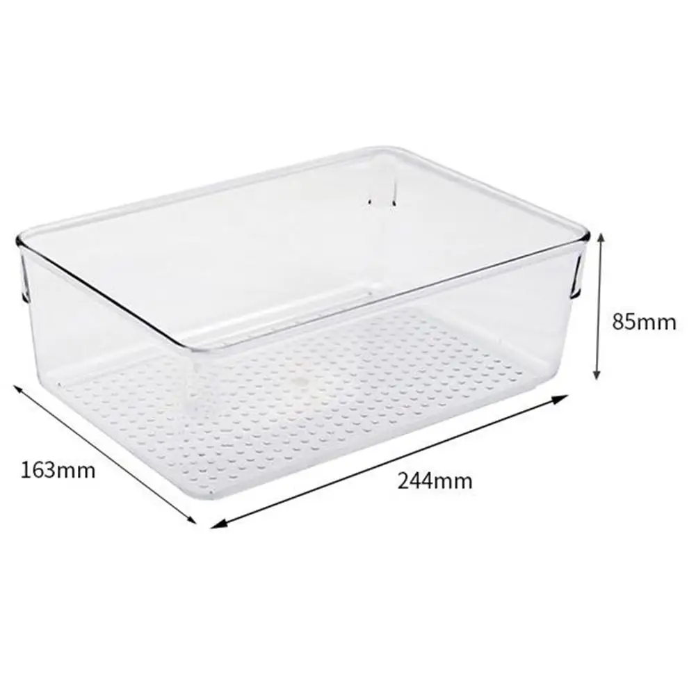 

New Desktop Storage Box Plastic jewelry Rings Transparent Multifunctional Cosmetics Storage Plastic Storage Bin Container