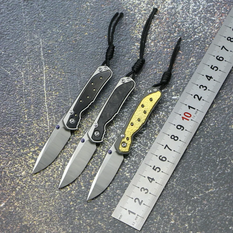 Складной нож Kevin John small sebenza карманный резец с титановой ручкой лезвие M390 для