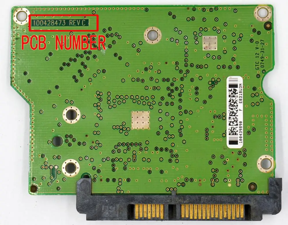 Логическая плата Seagate HDD PCB/100428473 REV C 100428473 B / 100439890 100457858 100441714 для данных 3 5 SATA