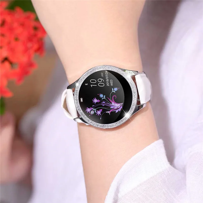 KW20 Водонепроницаемый дамы Smartwatch Модные Смарт часы с монитором сердечного ритма
