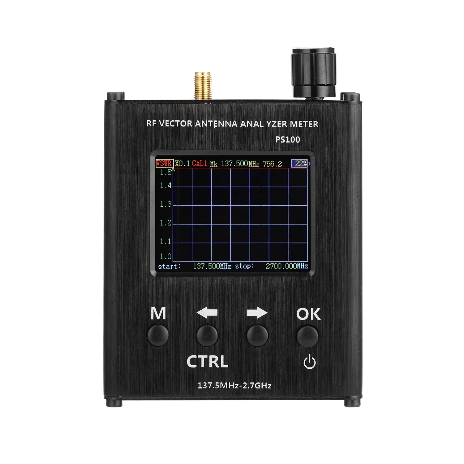 Стоящий счетчик волн антенный тестер 137 5 MHz-2 7 GHz RF Векторный анализатор