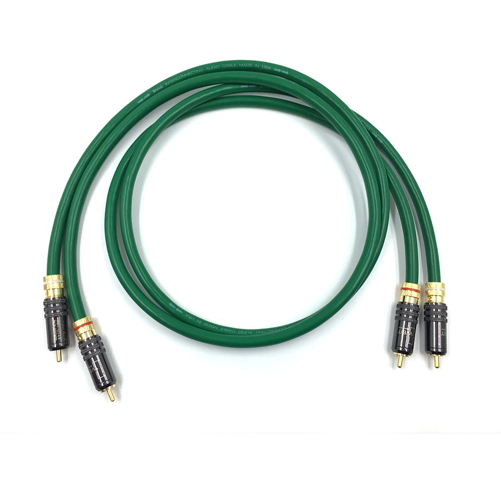 Кабель 2328 Hifi 2RCA с посеребренным покрытием высокое качество 6N OFC HIFI RCA штекер