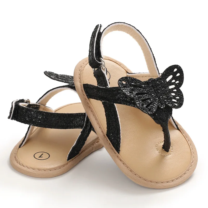 2021 Focusnorm 0-18M Infant Baby Girls Boys Sandals Bling Butterfly Shoes 3 Colors Fashion Summer |