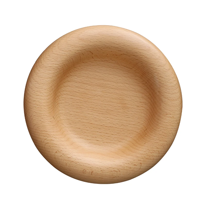 Деревянный органайзер поднос для сервировки фруктов круглая тарелка в японском