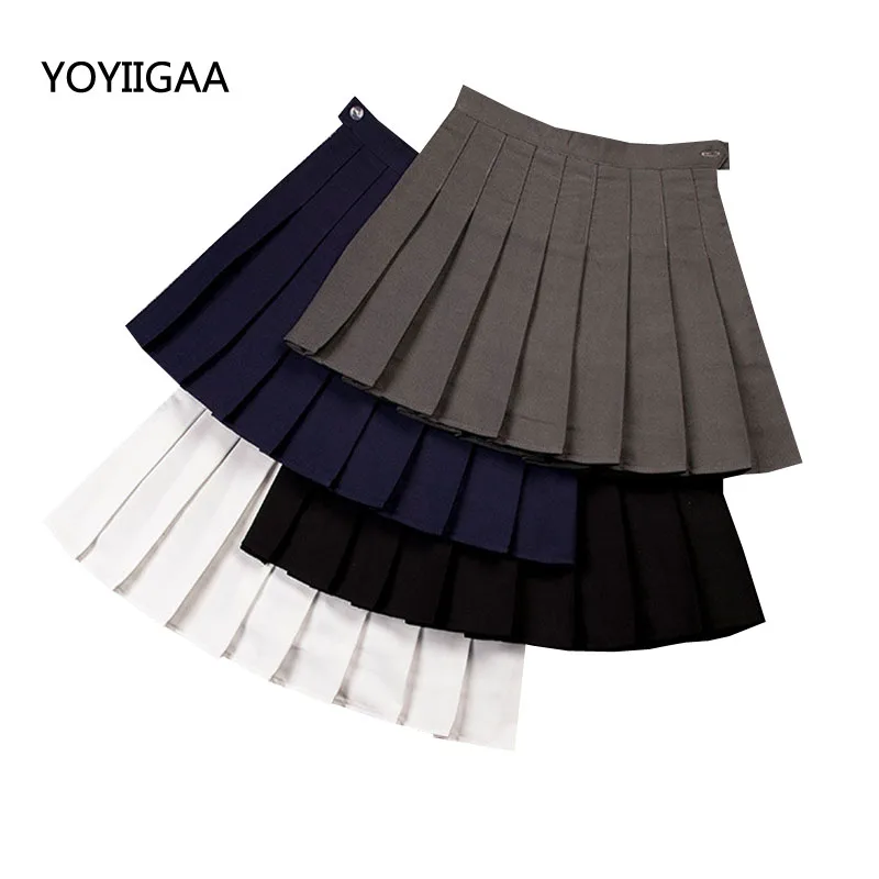 Плиссированные юбки с высокой талией Женская облегающая трапециевидная юбка