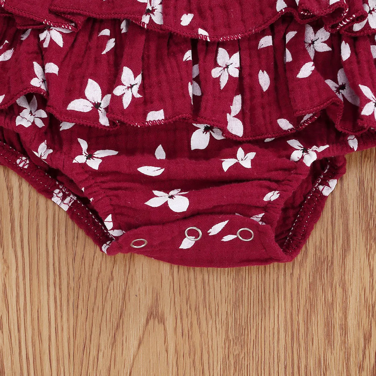 Комбинезон из хлопка и льна с длинным рукавом круглым вырезом |