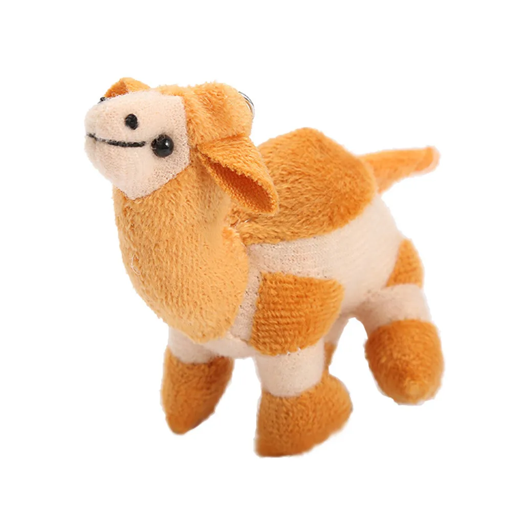 

2020 Cute Soft Camel Cartoon Key Chain Funny Kids Christmas Cotton Toys Birthday Gifts Decoration