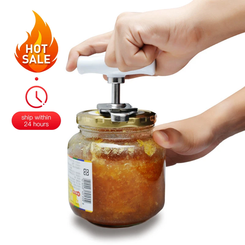 

Manual Stainless Steel Easy Can Jar Opener Adjustable 1-4 Inches Cap Lid Openers Tool Kitchen Gadgets