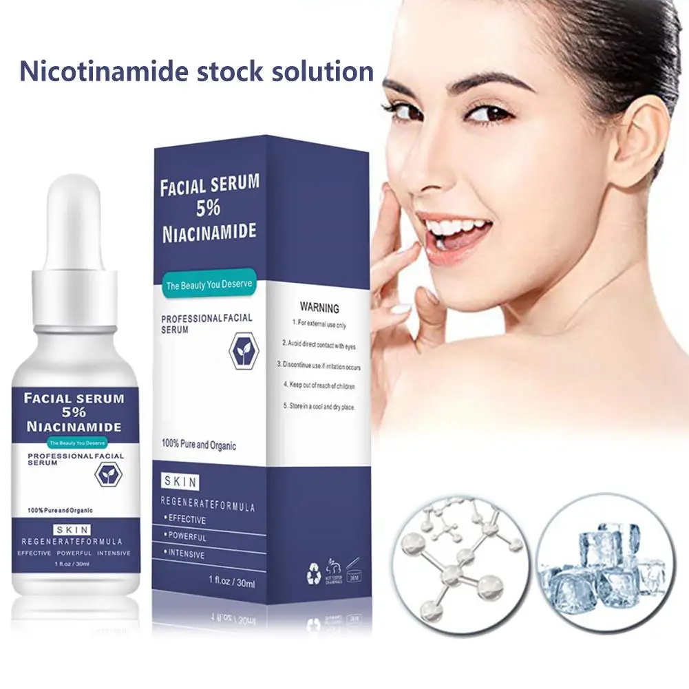 30 мл Сыворотка для лица Niacinamide раствор витамин B3 сужение пор укрепляющий