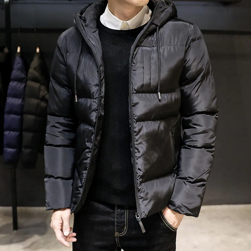 Новая повседневная мужская куртка утолщенная теплая хлопковая Мужская пальто