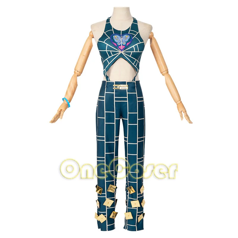 Косплей-костюм Jolyne Cujoh из аниме Невероятные приключения Джоджо камень голубая