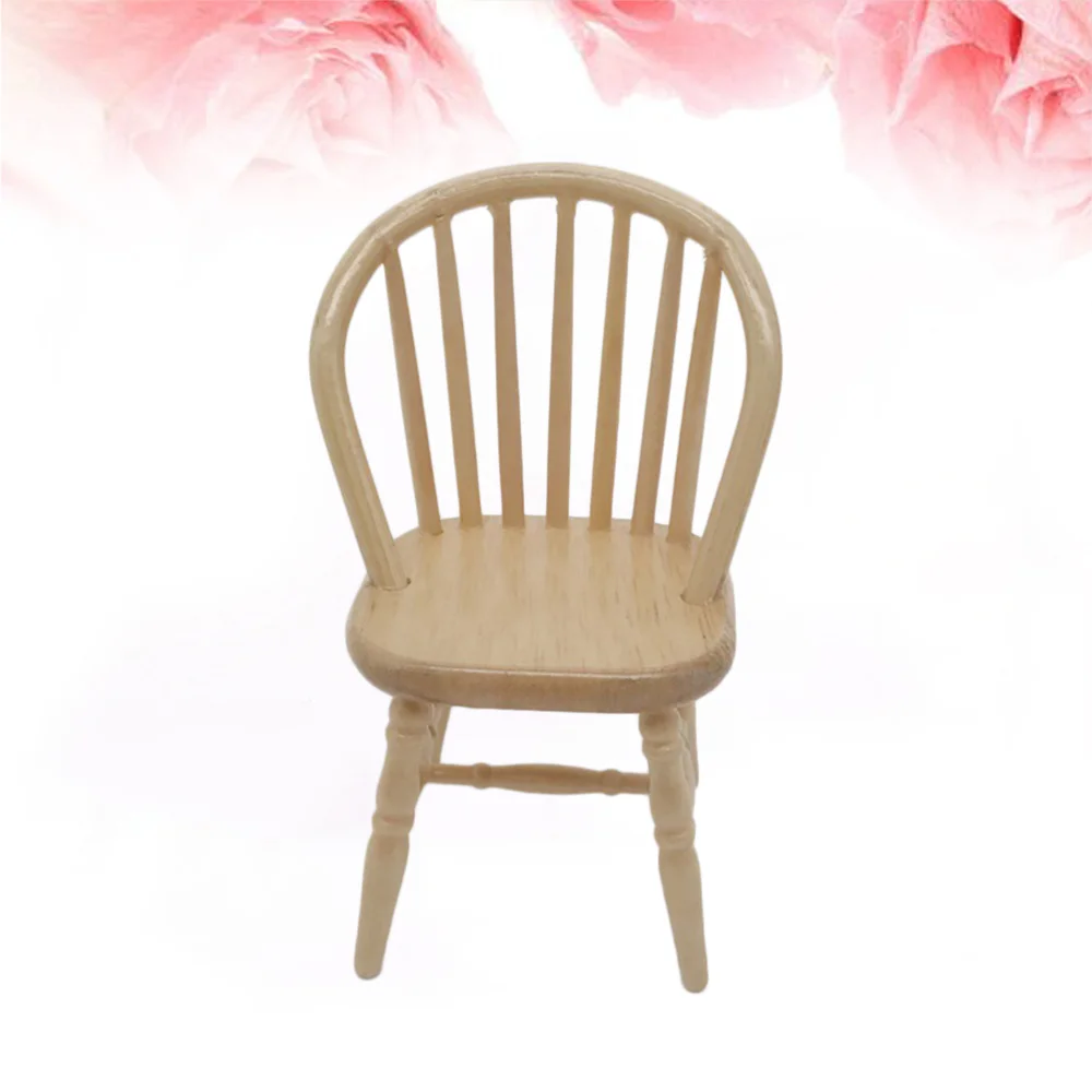 

Miniature Decorative Chair MIni House Furniture Scene Decoration Mini Scene Props for Home