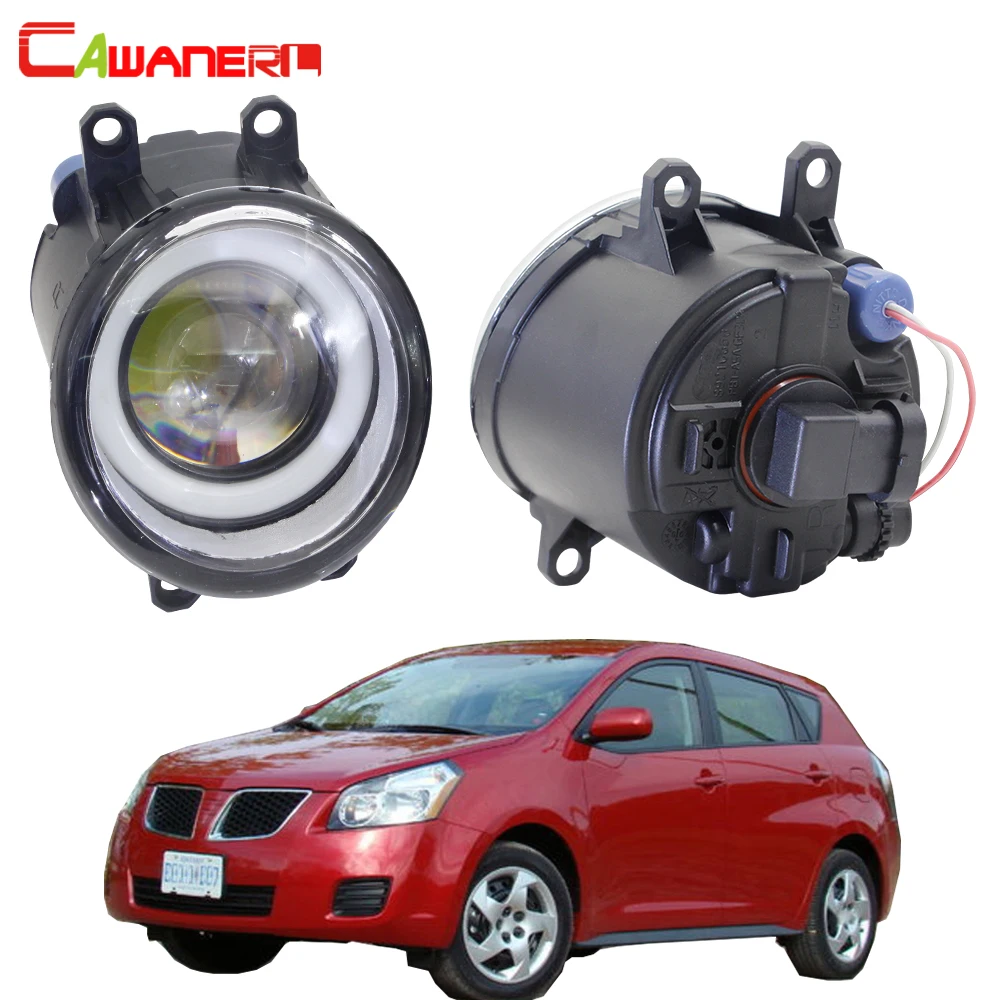 Cawanerl для Pontiac Vibe 2008 2009 2010 автомобиля H11 светодиодный туман светильник Ангел глаз DRL