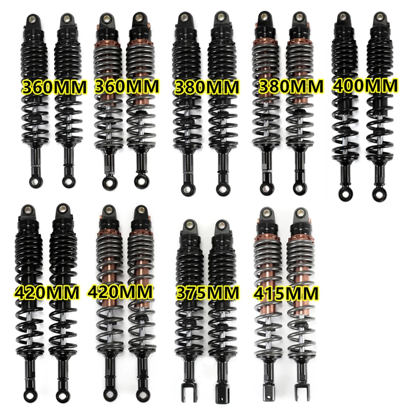 

360mm 380mm 400mm 420mm 375mm 415mm Motorcycle Rear Air Shock Absorbers Suspension For Motorcycle Dirt Bike Scooter D20